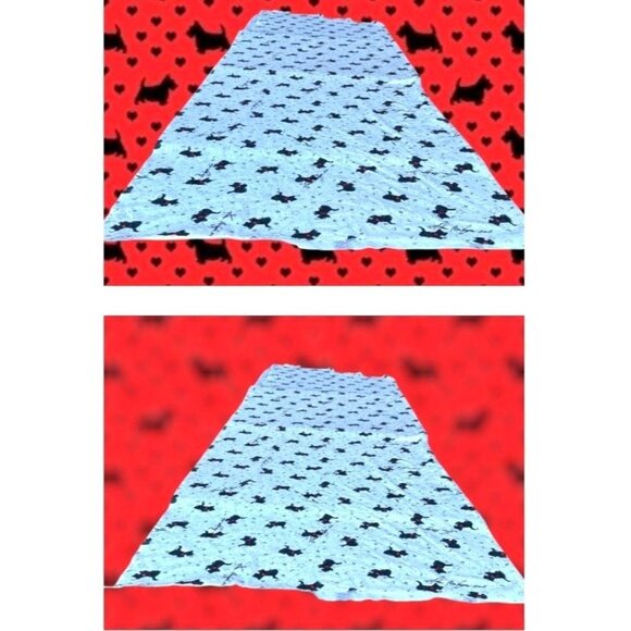 Vintsge Karen Neuburger 2000 Scottie Dog Fabric White Flannel 36 in W x … - Picture 10 of 12